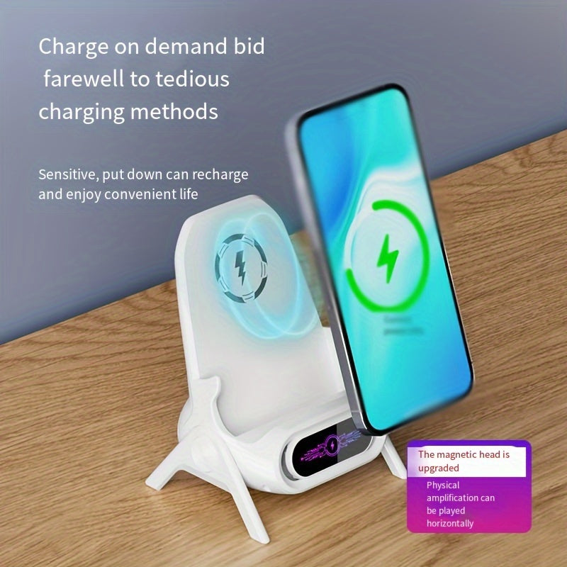 Universal Wireless Charger Stand – Fast Auto-Sensing Charging Dock for Car & Home Use