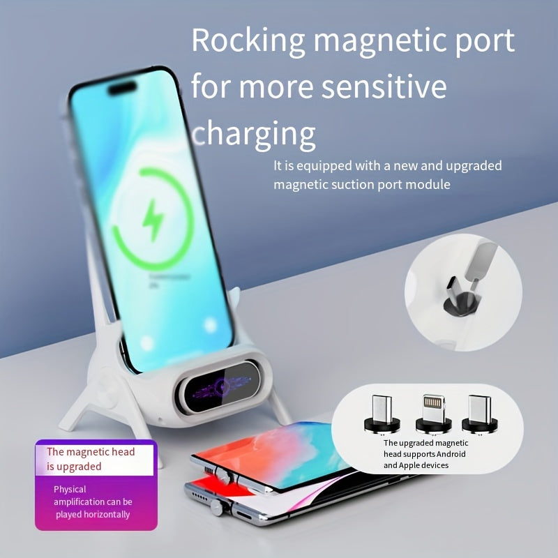 Universal Wireless Charger Stand – Fast Auto-Sensing Charging Dock for Car & Home Use