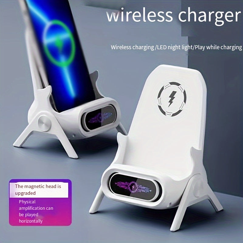 Universal Wireless Charger Stand – Fast Auto-Sensing Charging Dock for Car & Home Use