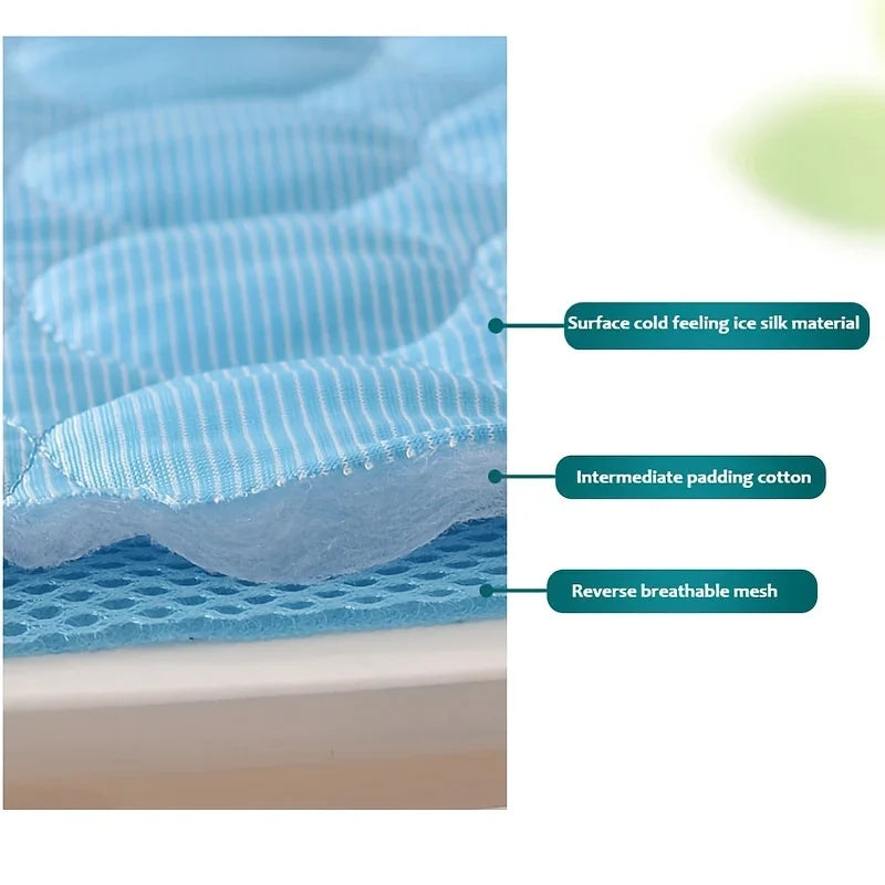 Extra Large Dog Cooling Mat – Summer Pet Ice Pad Blanket for Small & Big Dogs, Cats, Durable & Washable Bed Mat