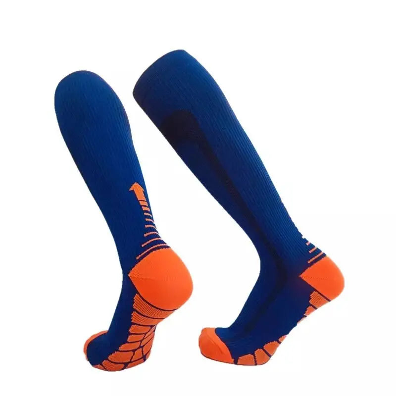Unisex Compression Socks 20-30mmHg - Knee-High Anti-Fatigue & Pain Relief Socks for Running, Football & Sports