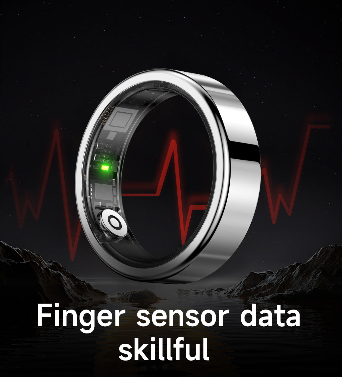 Ultra Narrow 6.5mm Smart Ring Heart Rate Blood Oxygen Sleep Sport Remote Control Phone Camera Tiktok Page Turning Waterproof APP