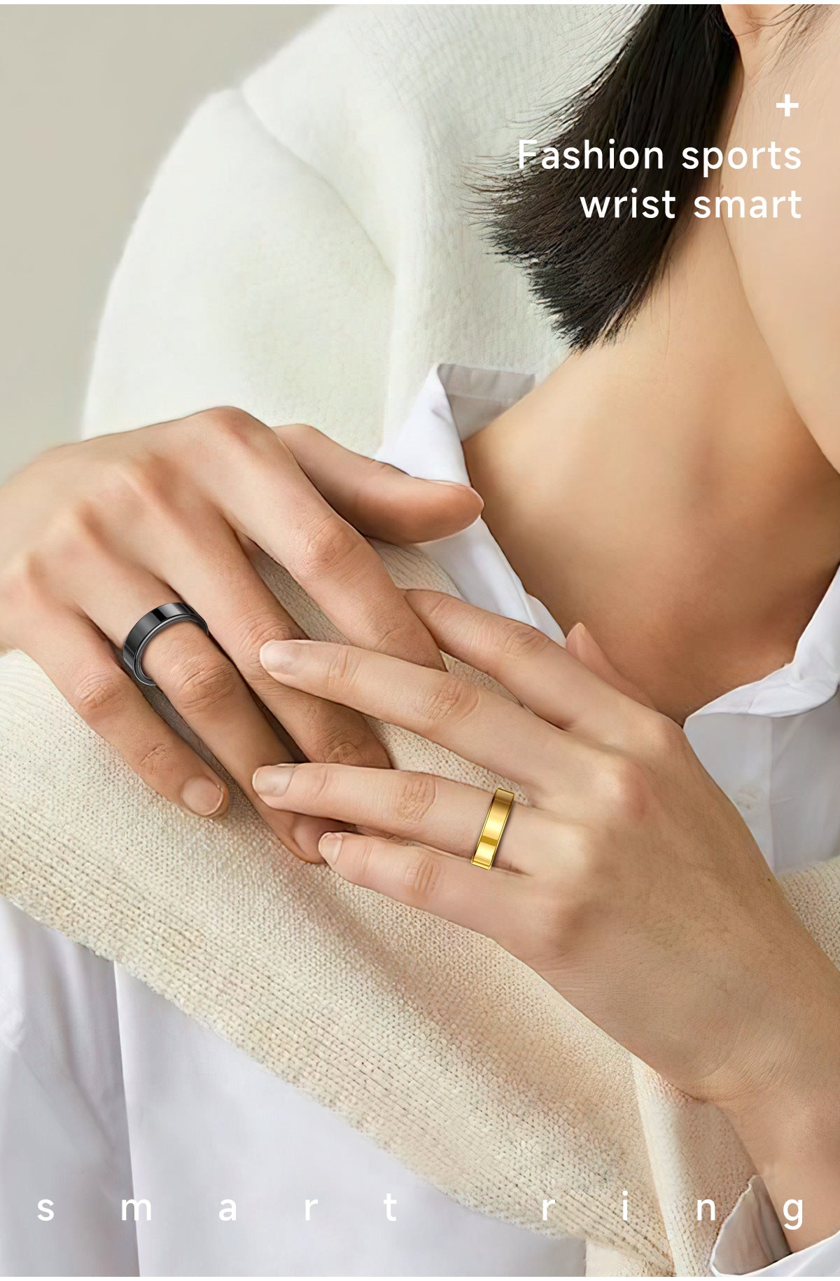 Ultra Narrow 6.5mm Smart Ring Heart Rate Blood Oxygen Sleep Sport Remote Control Phone Camera Tiktok Page Turning Waterproof APP