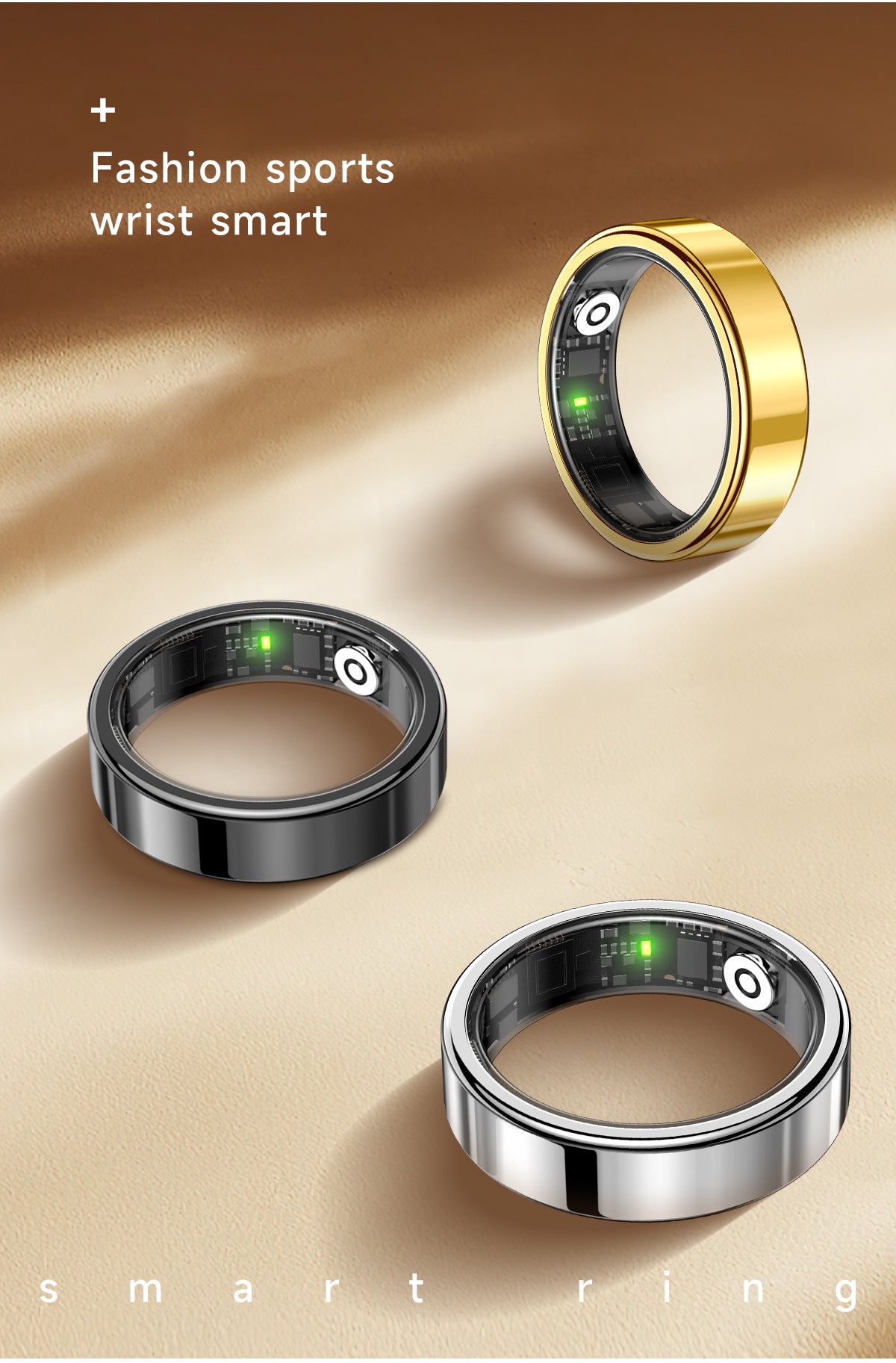 Ultra Narrow 6.5mm Smart Ring Heart Rate Blood Oxygen Sleep Sport Remote Control Phone Camera Tiktok Page Turning Waterproof APP