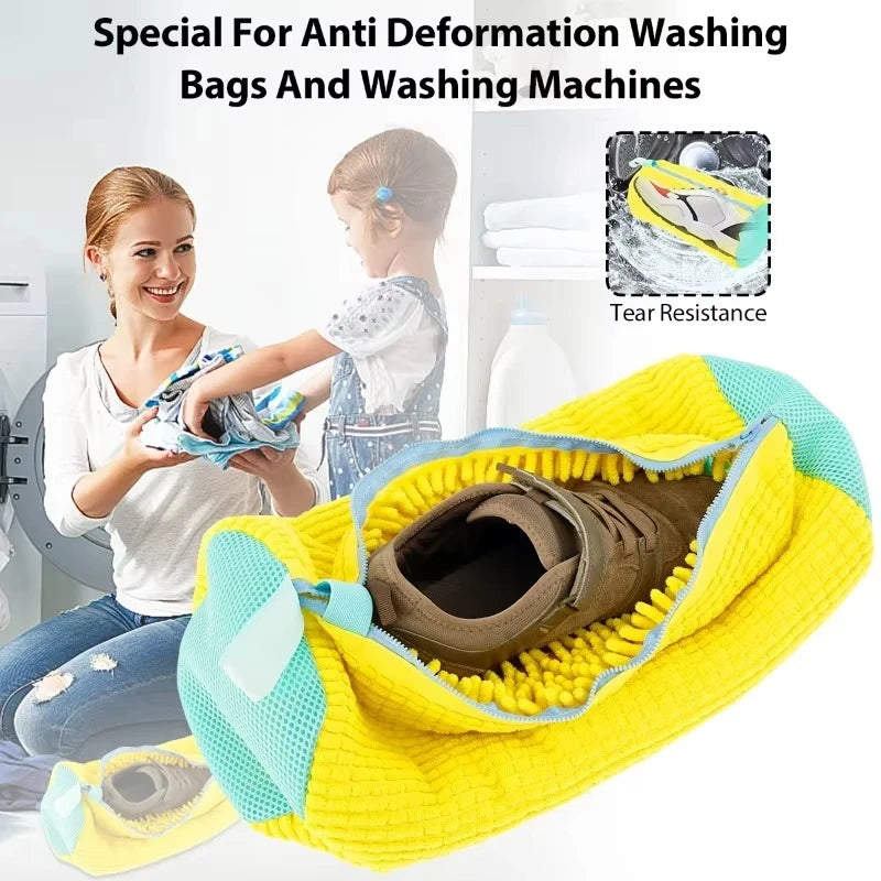 Reusable Shoe Washing Bag for Washer & Dryer – Protective Laundry Bag for Sneakers, Tennis Shoes, and Slippers