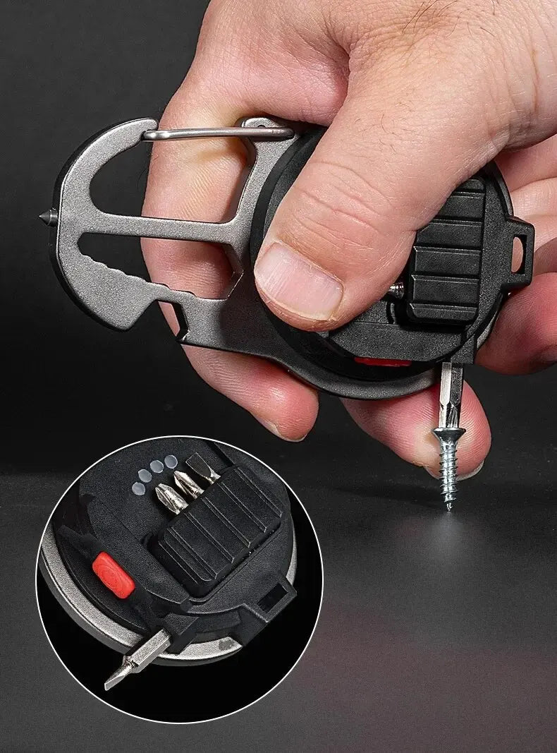 Mini Magnetic LED Work Light – Portable COB Flashlight & Emergency Keychain Tool (500LM)