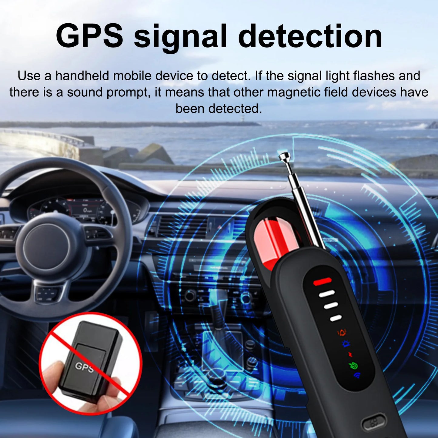 Camera Detector – Anti-Spy Infrared & GPS Signal Detection Alarm for Privacy Protection