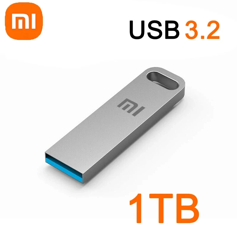 Xiaomi 2TB USB 3.2 Type-C & USB Flash Drive High-Speed Metal U Disk Waterproof SSD Storage for PC & Phone