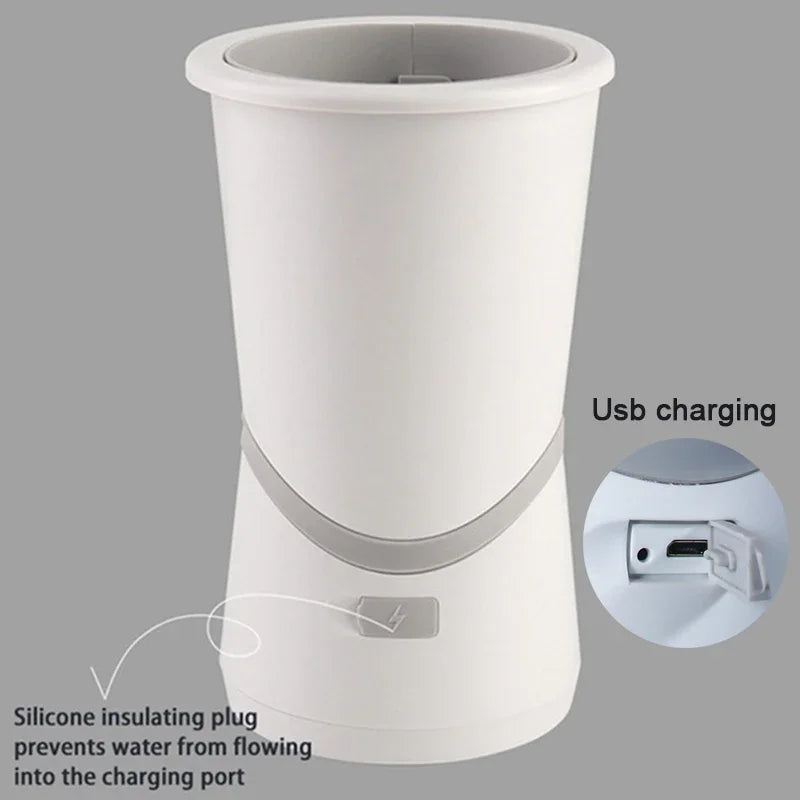 Automatic Electric Pet Foot Washer for Dogs & Cats – USB Rechargeable Low Noise Paw Cleaner for Home Use