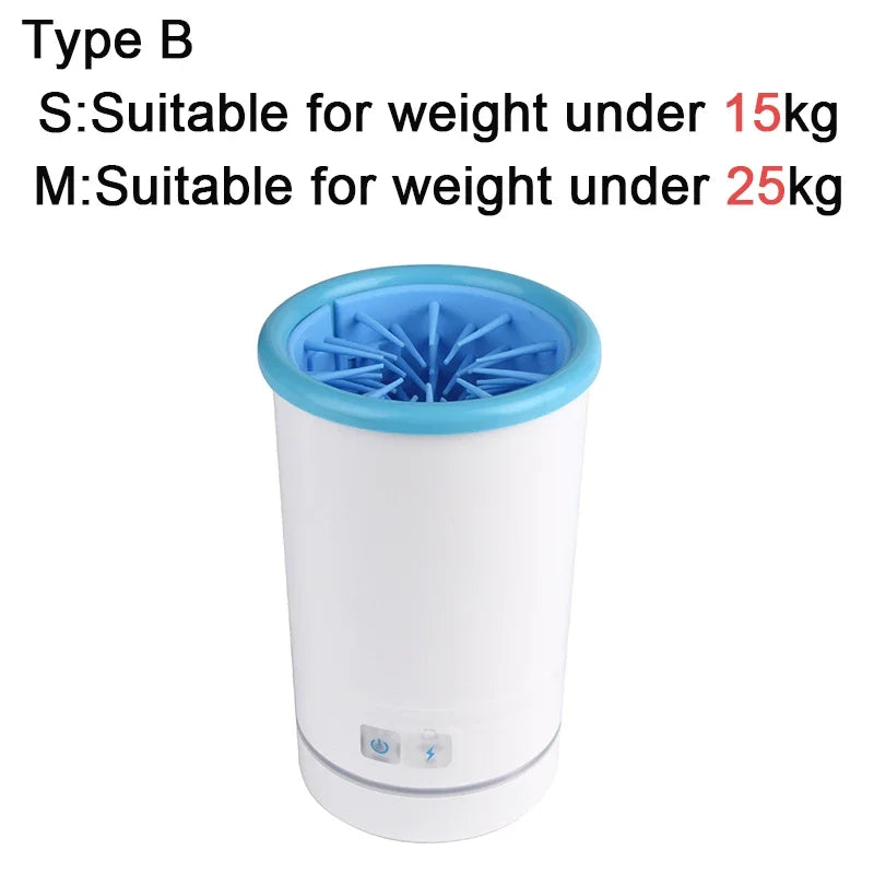 Automatic Electric Pet Foot Washer for Dogs & Cats – USB Rechargeable Low Noise Paw Cleaner for Home Use