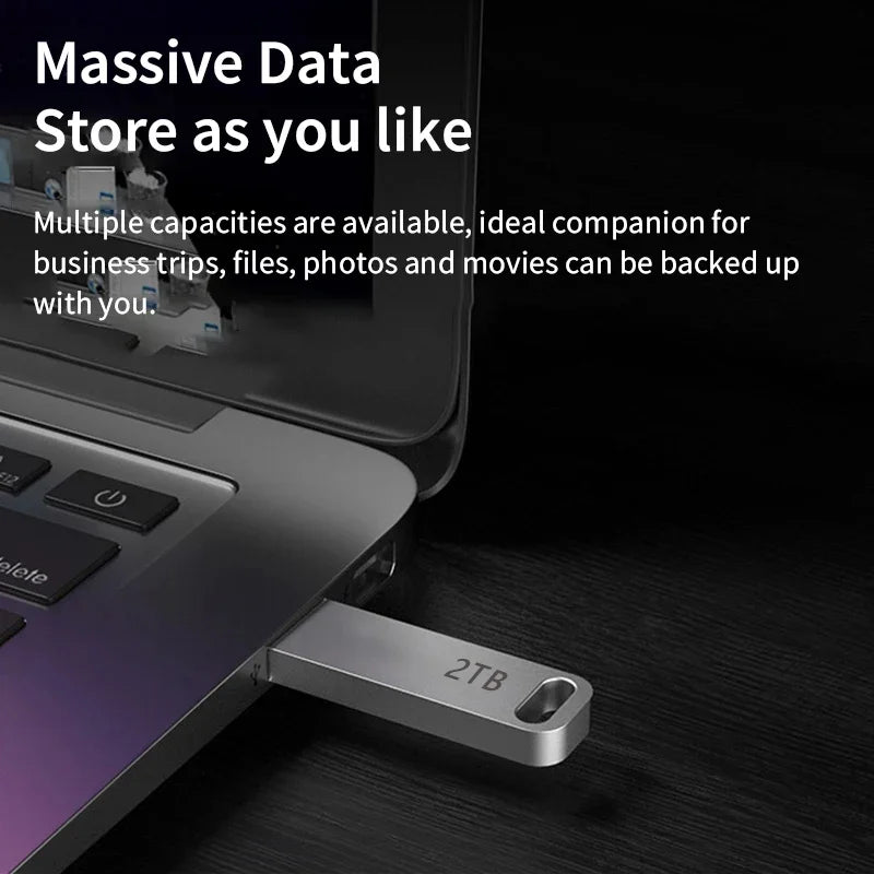 Xiaomi 2TB USB 3.2 Type-C & USB Flash Drive High-Speed Metal U Disk Waterproof SSD Storage for PC & Phone