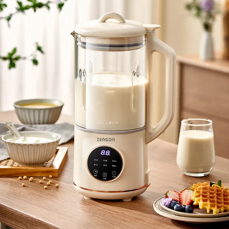 Macchina per latte di soia da 800 ml, frullatore elettrico, frullatore, macchina per latte di soia, macchina per rompere le pareti, macchina per pasta di riso, macchina per la colazione