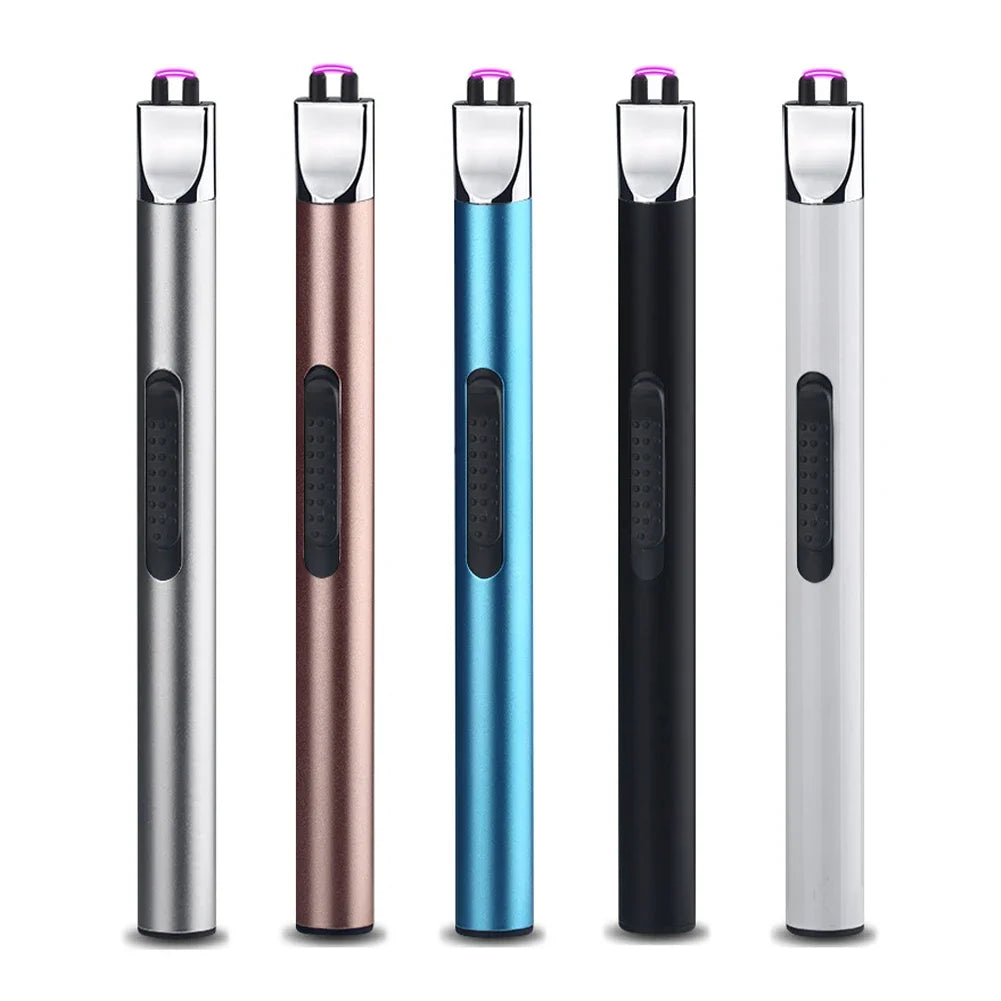 Mini USB Rechargeable Electric Pulse Flameless Arc Lighter – Windproof, Safe Candle & Gas Stove Ignition