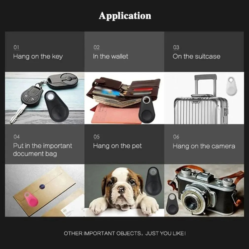 Mini GPS Bluetooth 5.0 Tracker for Pets, Kids, Wallets & Bags - Smart Anti-Lost Device with App Control & Long Battery Life