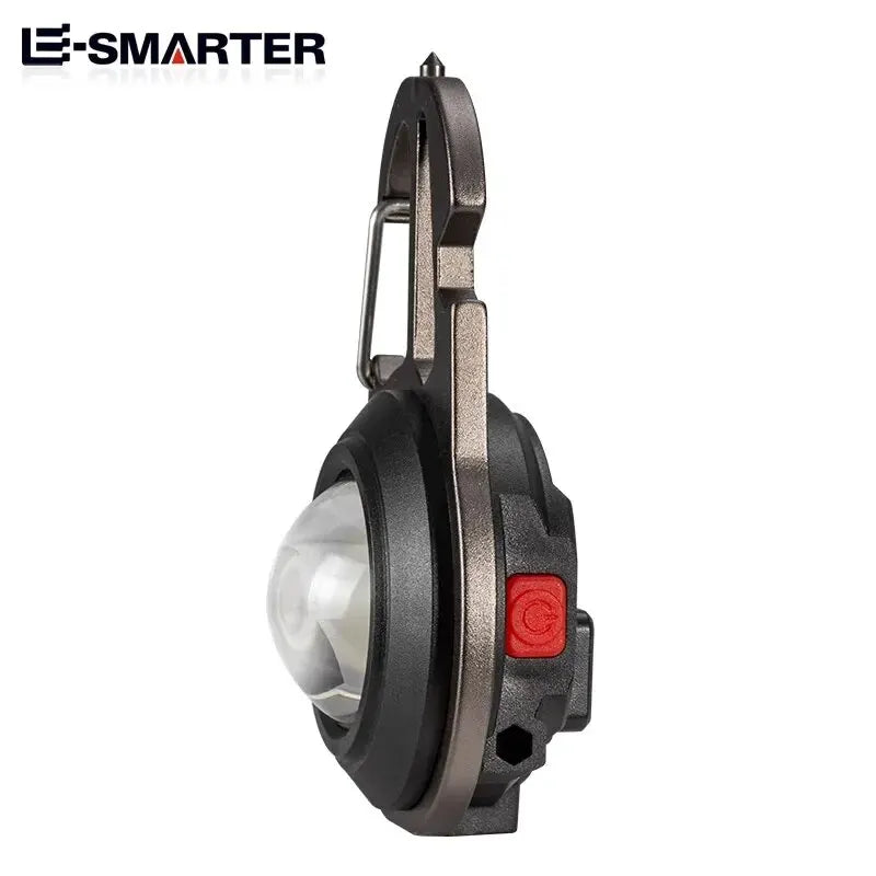 Mini Magnetic LED Work Light – Portable COB Flashlight & Emergency Keychain Tool (500LM)