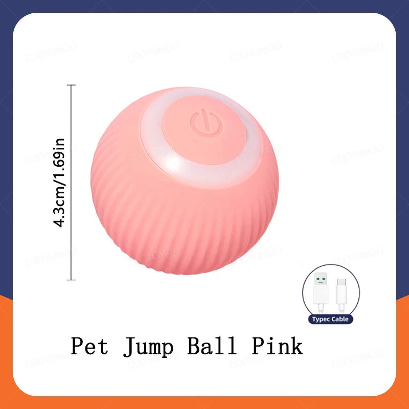 Smart Cat Toy Ball – USB Rechargeable Electric Rolling Ball with Auto Motion & Sound for Indoor Kittens