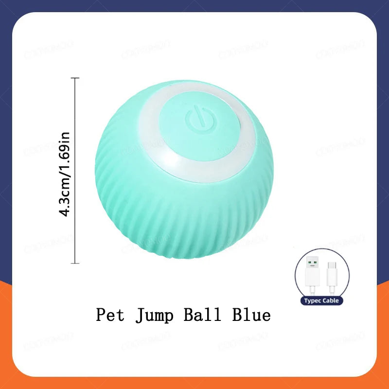 Smart Cat Toy Ball – USB Rechargeable Electric Rolling Ball with Auto Motion & Sound for Indoor Kittens
