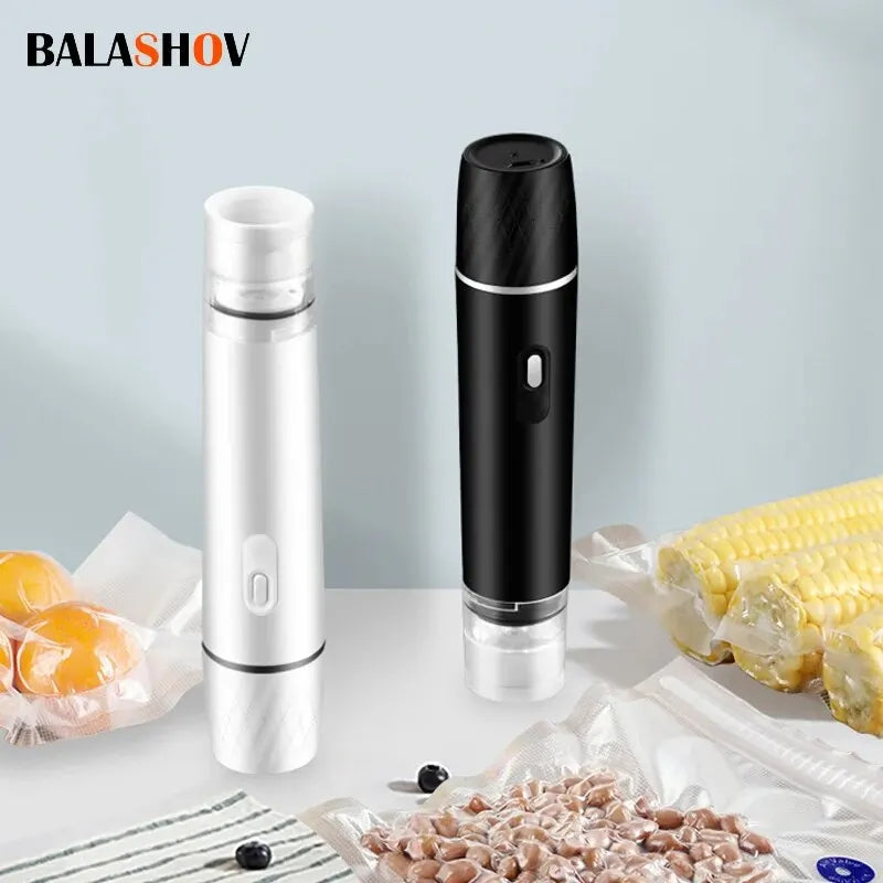 Mini Portable Handheld Vacuum Sealer – USB Rechargeable Food Storage Vacuum Packer Machine