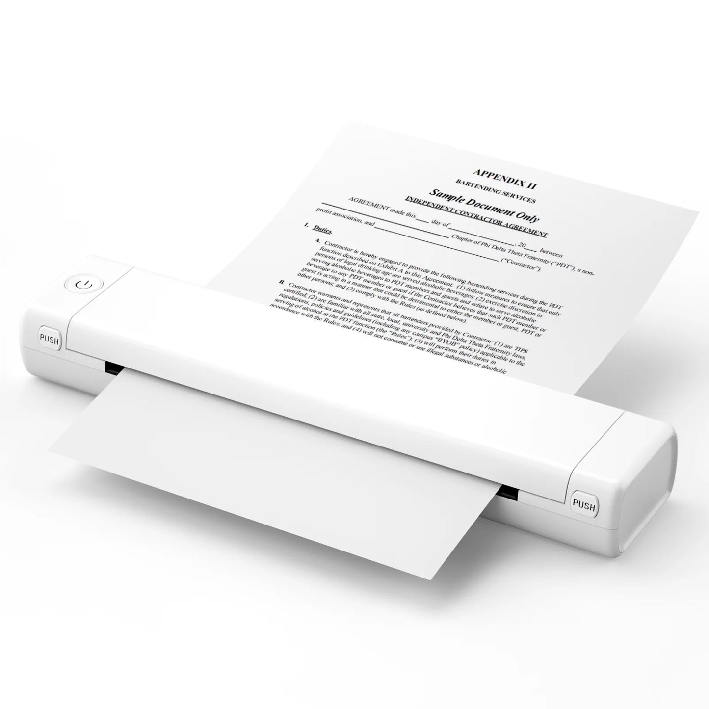 Phomemo 210mm A4 Thermal Photo Printer – Portable Bluetooth Mini Photo Printer with 1200mAh Battery