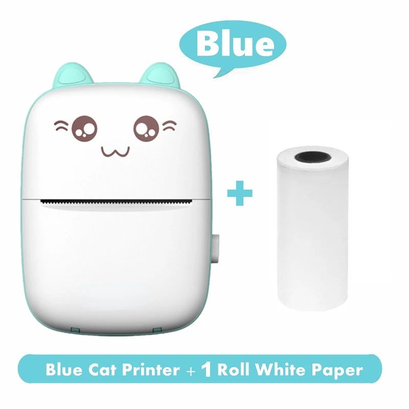 Mini Photo Pocket Printer – Portable Ink-Free Thermal 57mm Sticker Printer, Wireless Bluetooth 200dpi for Android & iOS