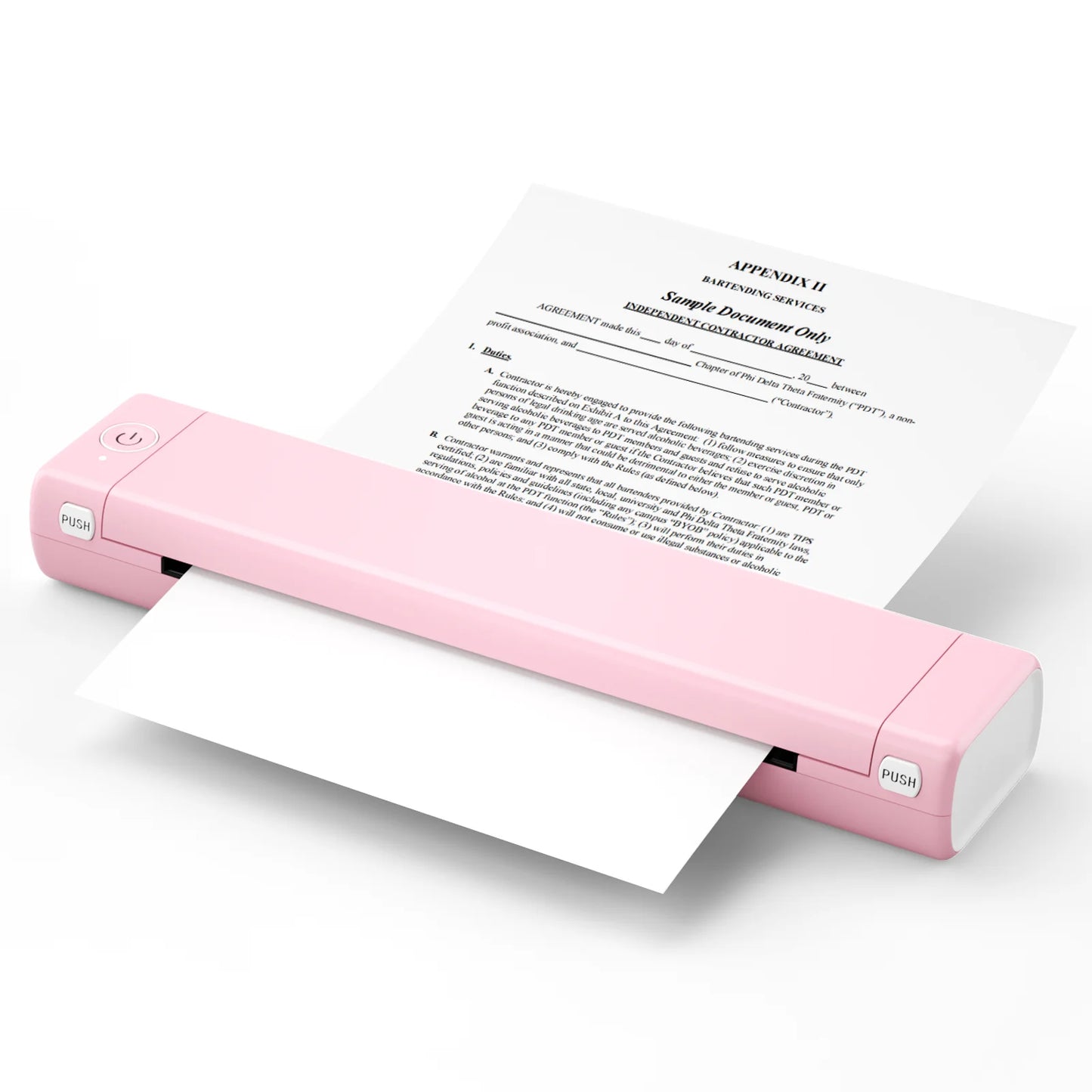 Phomemo 210mm A4 Thermal Photo Printer – Portable Bluetooth Mini Photo Printer with 1200mAh Battery