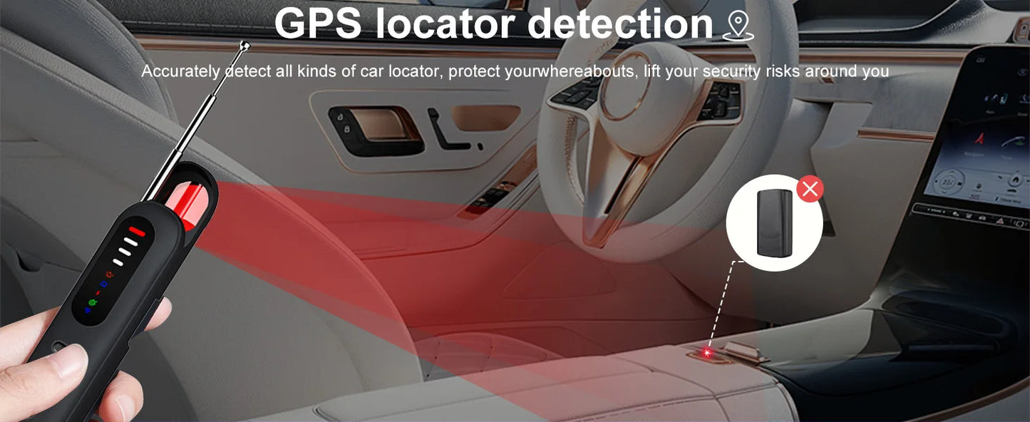 Camera Detector – Anti-Spy Infrared & GPS Signal Detection Alarm for Privacy Protection