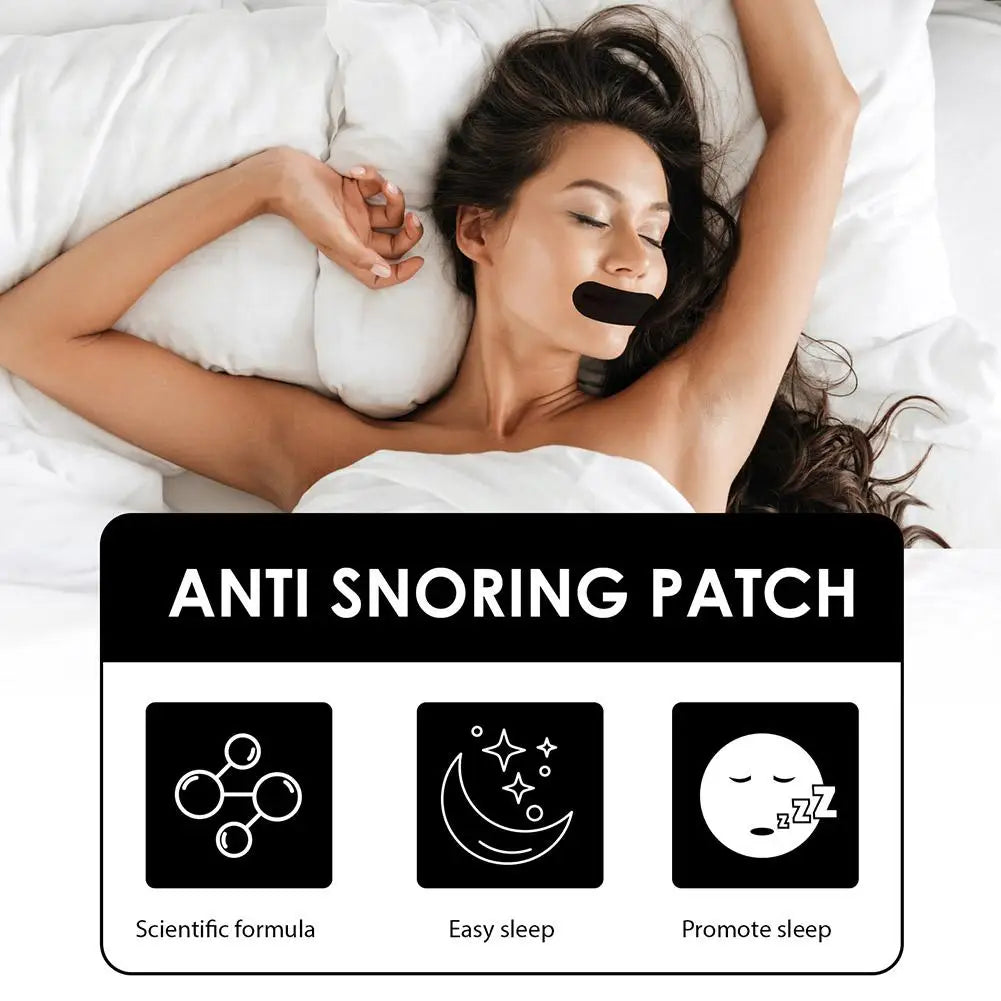 Stop Snoring Patch – Nose Breathing Correction Mouth Tape for Better Sleep & Anti-Snoring Relief, Portable Night Oral Orthosis