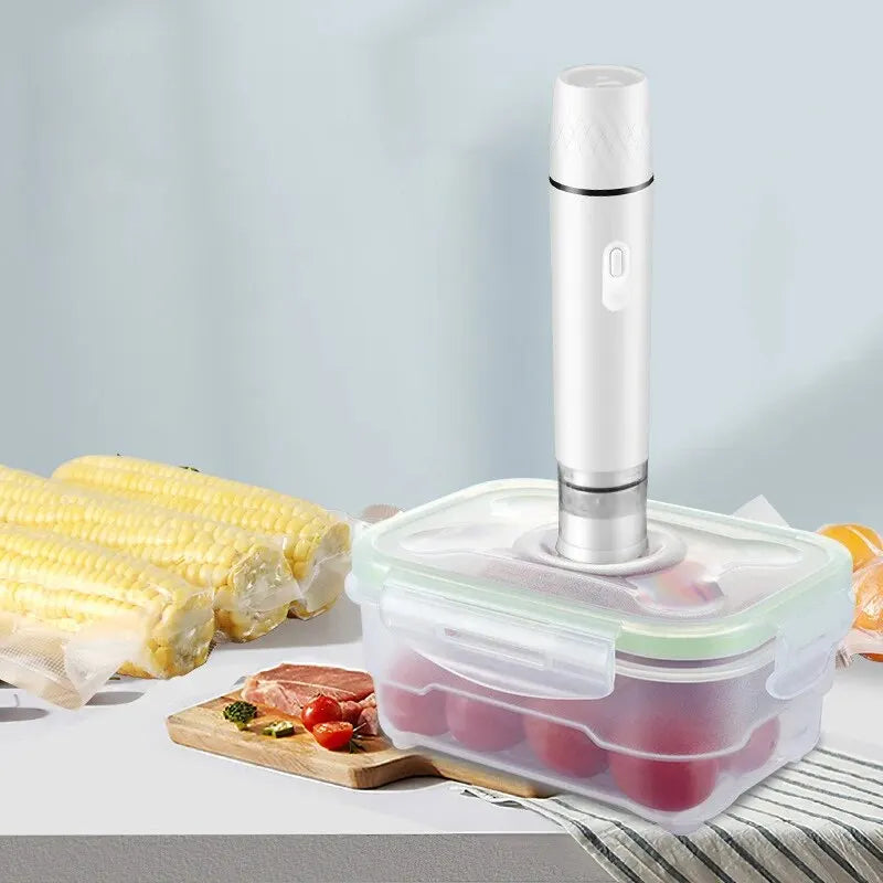 Mini Portable Handheld Vacuum Sealer – USB Rechargeable Food Storage Vacuum Packer Machine