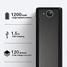 Phomemo 210mm A4 Thermal Photo Printer – Portable Bluetooth Mini Photo Printer with 1200mAh Battery