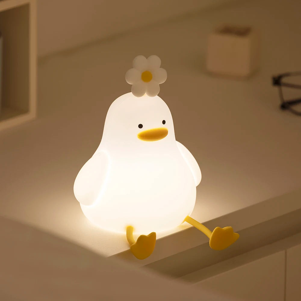 Cute Animal LED Night Light – USB Rechargeable Bedside Lamp for Kids (Panda, Rabbit, More)