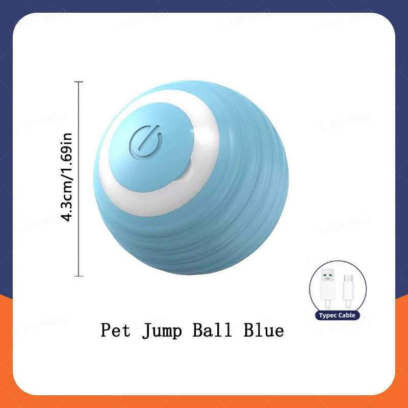 Smart Cat Toy Ball – USB Rechargeable Electric Rolling Ball with Auto Motion & Sound for Indoor Kittens