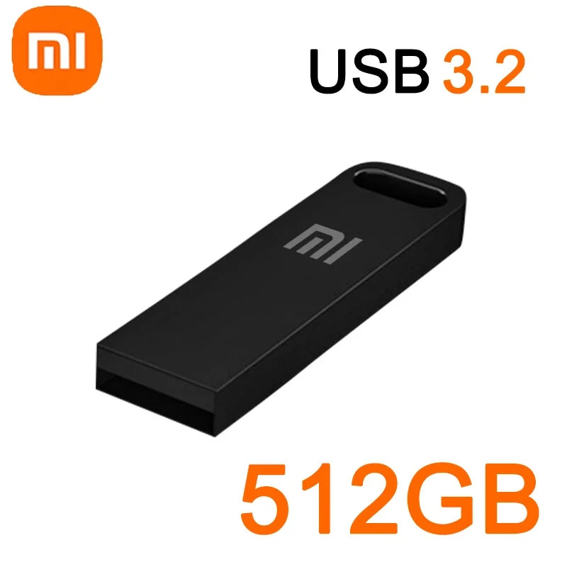 Xiaomi 2TB USB 3.2 Type-C & USB Flash Drive High-Speed Metal U Disk Waterproof SSD Storage for PC & Phone