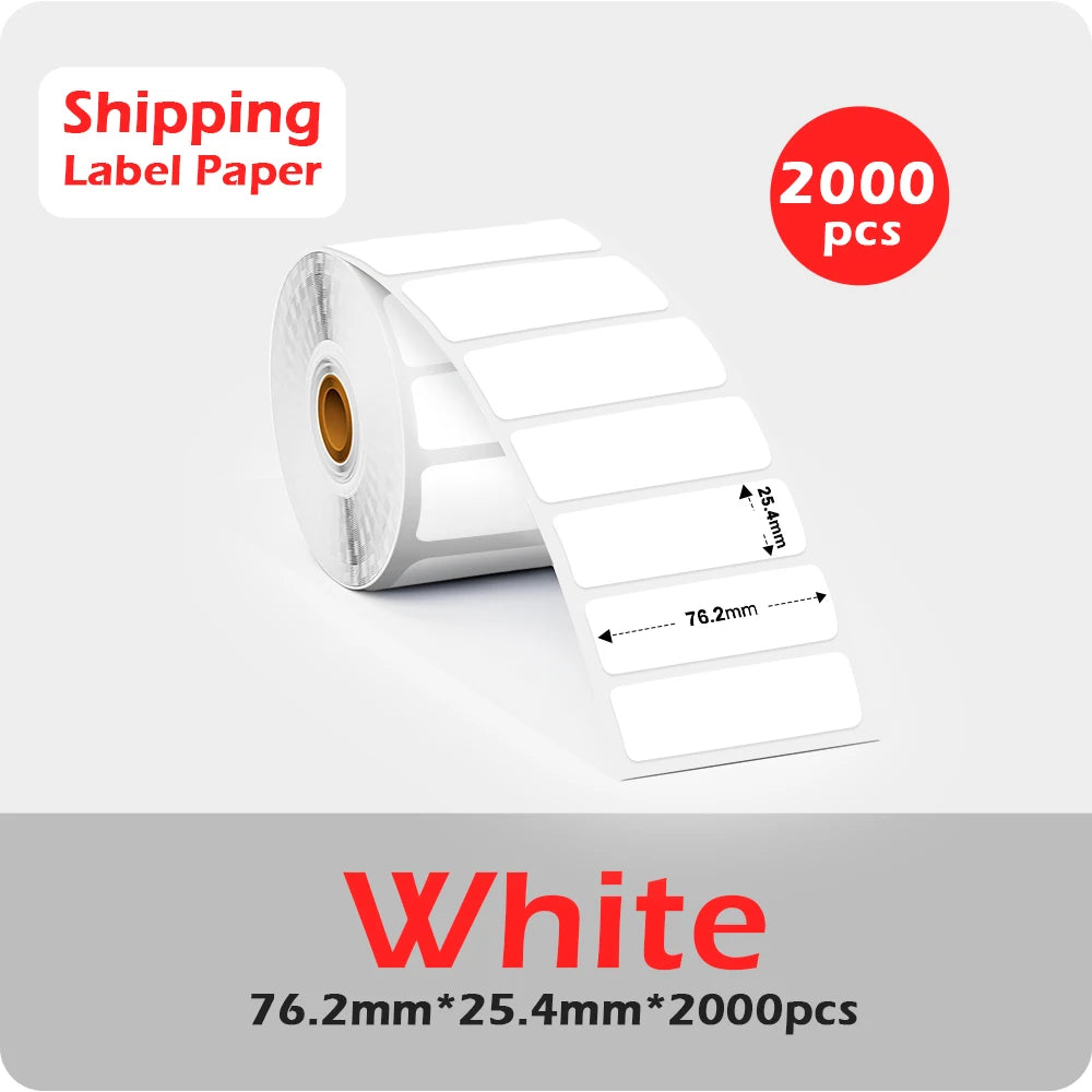 Phomemo 4x6 Thermal Shipping Label Paper – 500 Fanfold Labels, 100x150mm, Compatible with Zebra, Rollo, Phomemo, MUNBYN, Jiose & More