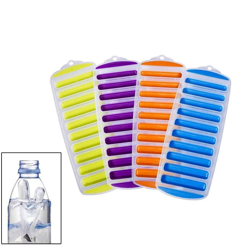 10-Grid Giant Silicone Ice Cube Tray – Long Strip Mold for Square Ice Blocks, Wine, Bars & Parties