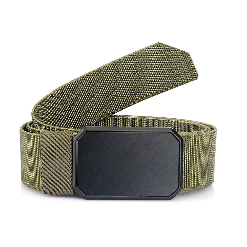 TUSHI Tactical Belt for Men & Women - Aluminium Alloy Quick Release Military Waistband for Outdoor, Hiking & Casual Wear