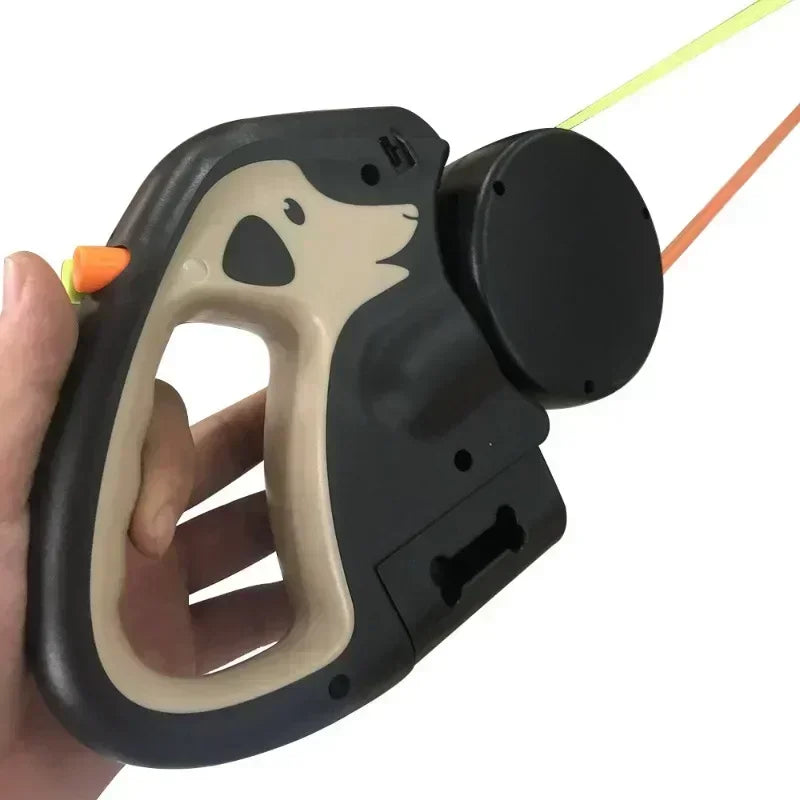 Retractable Double Dog Leash – 360° Swivel No-Tangle Leash with LED Flashlight & Poop Bag Holder