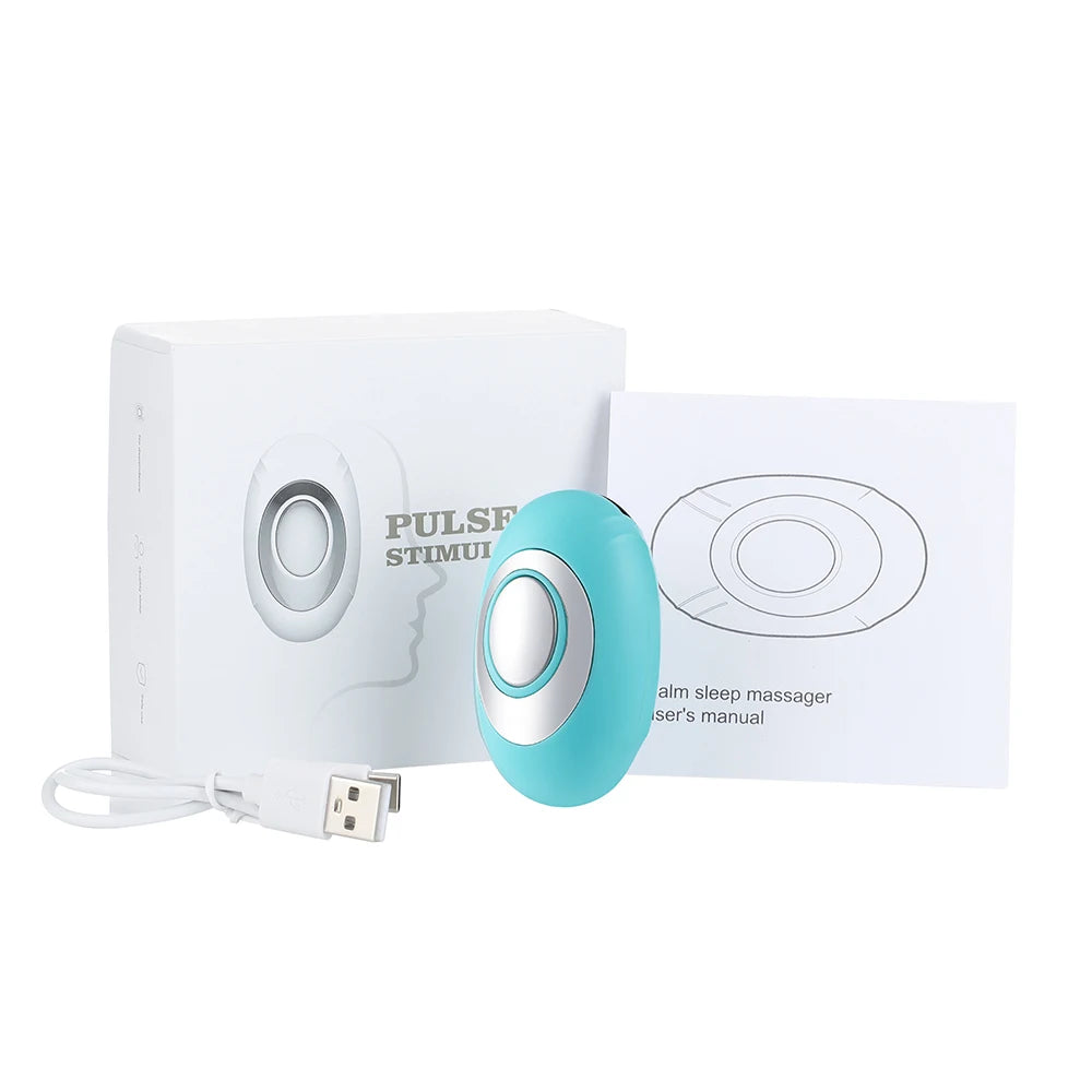 Handheld Sleep Aid Device – Insomnia Relief Instrument for Anxiety, Pressure & Stress Therapy, Adjustable EMS Micro-Current Sleep Enhancer