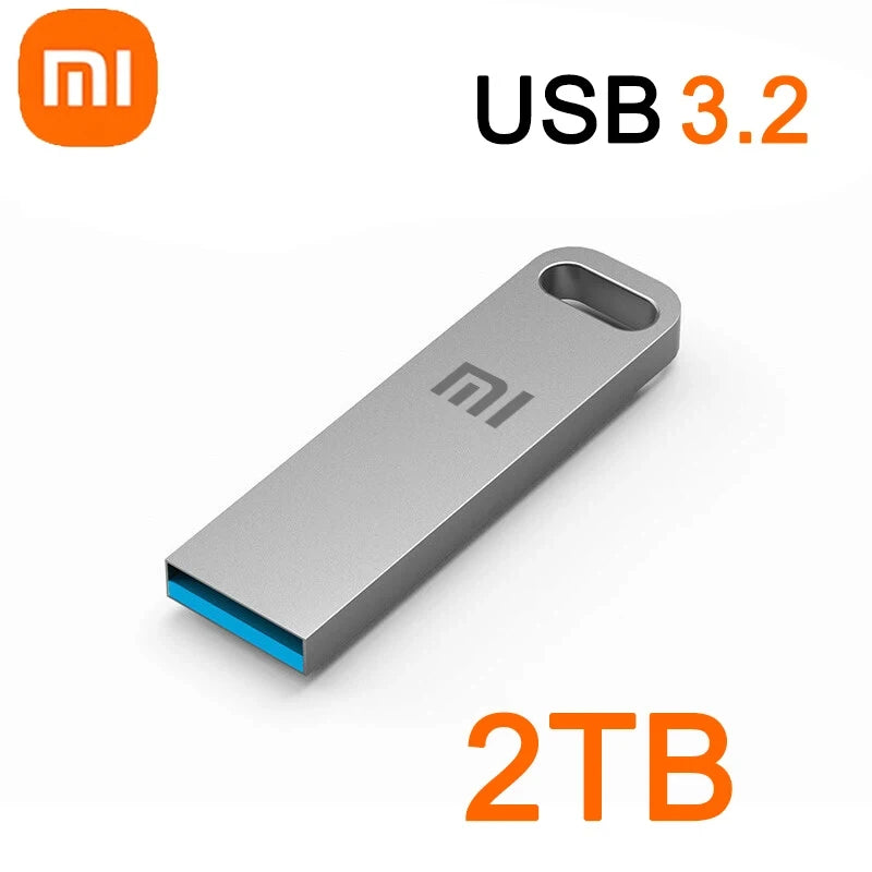 Xiaomi 2TB USB 3.2 Type-C & USB Flash Drive High-Speed Metal U Disk Waterproof SSD Storage for PC & Phone