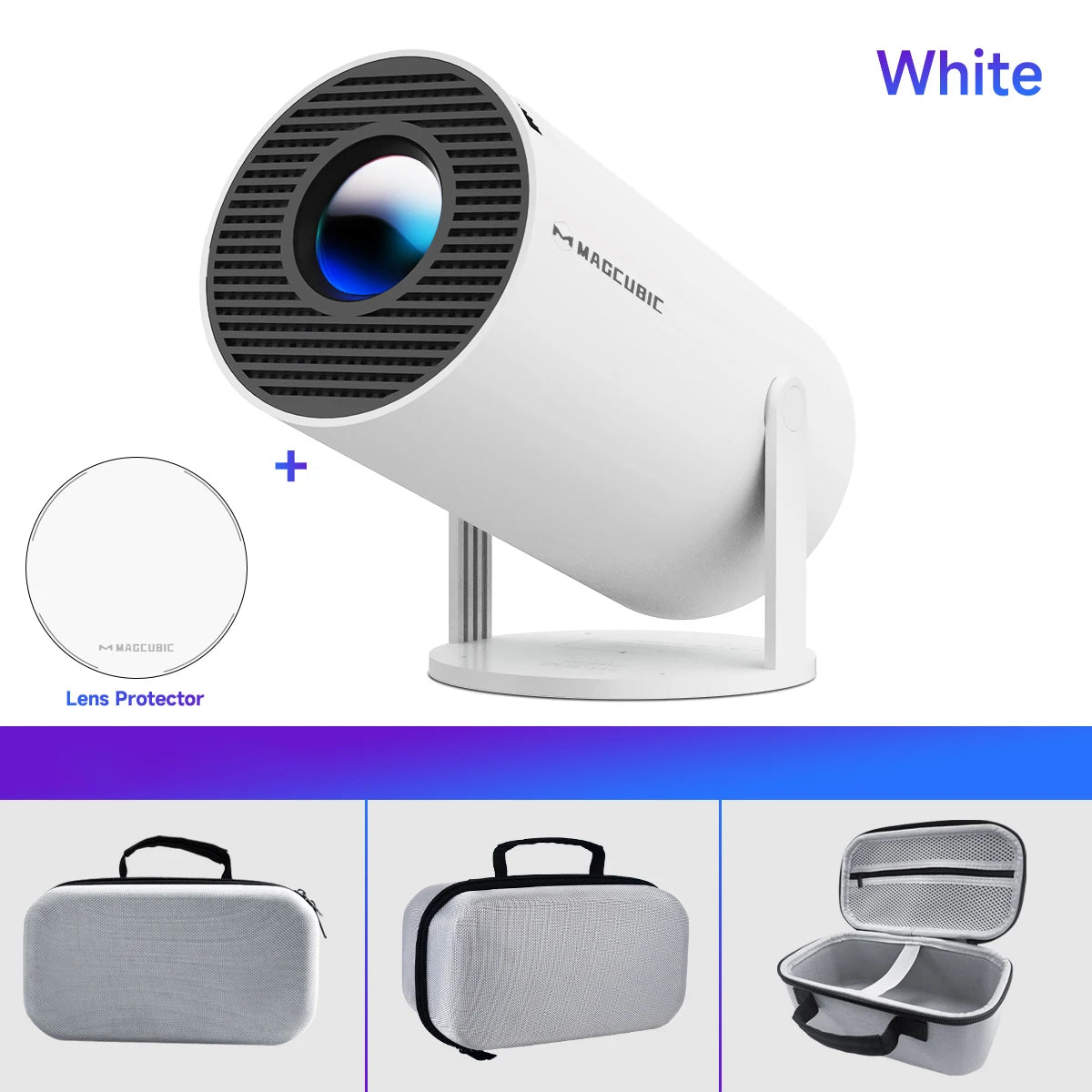 Magcubic HY300 Pro 4K Android 11 Projector – Dual WiFi6, 260 ANSI Lumens, 1080P Home & Outdoor Cinema
