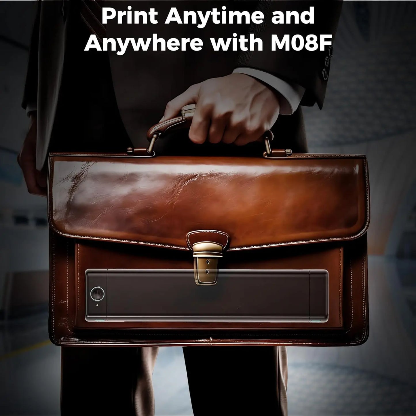 Phomemo 210mm A4 Thermal Photo Printer – Portable Bluetooth Mini Photo Printer with 1200mAh Battery
