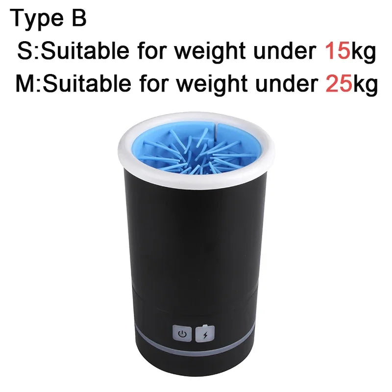 Automatic Electric Pet Foot Washer for Dogs & Cats – USB Rechargeable Low Noise Paw Cleaner for Home Use