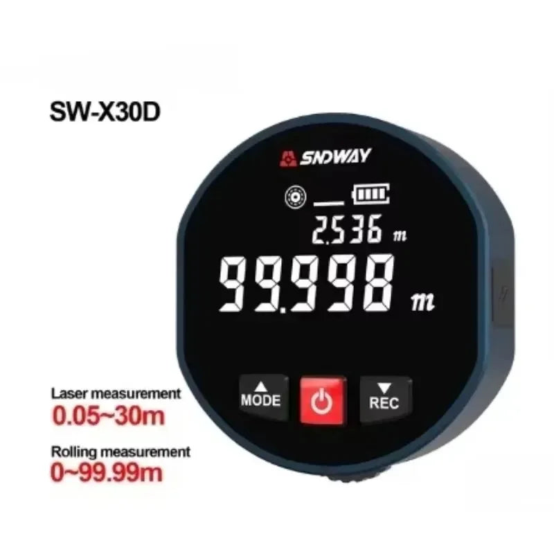 Roller Laser Rangefinder – Dual Mode Distance Meter, Laser & Roll Tape Measure for Home Improvement