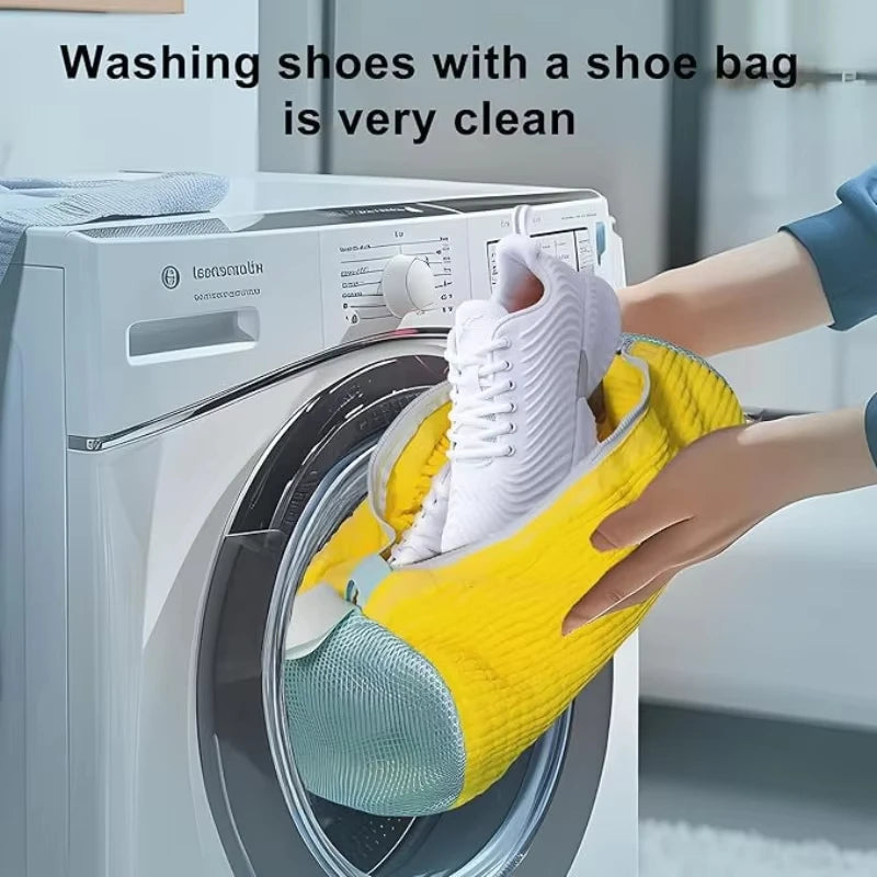 Reusable Shoe Washing Bag for Washer & Dryer – Protective Laundry Bag for Sneakers, Tennis Shoes, and Slippers