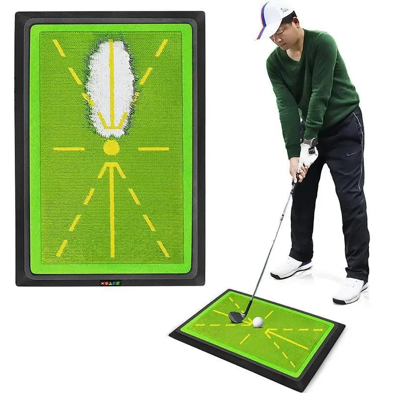Golf Strike Mat PM130-B - Swing Training Detection Pad with Trace Display for Beginners
