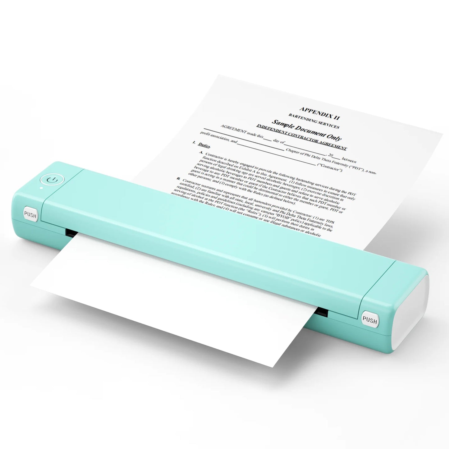 Phomemo 210mm A4 Thermal Photo Printer – Portable Bluetooth Mini Photo Printer with 1200mAh Battery