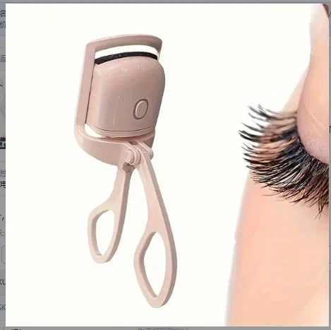 Portable Electric Heated Eyelash Curler – USB Rechargeable Lash Perm Tool with 2 Temperature Settings