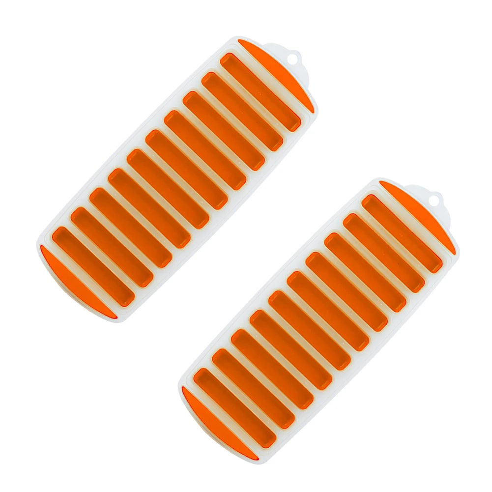 10-Grid Giant Silicone Ice Cube Tray – Long Strip Mold for Square Ice Blocks, Wine, Bars & Parties