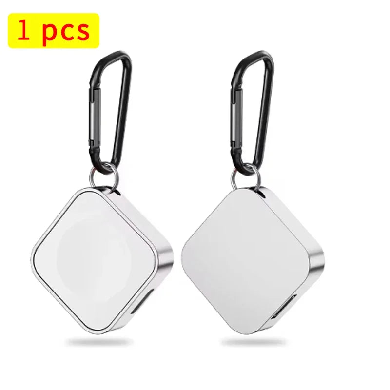 Portable Wireless Charger for Apple Watch - 2 in 1 Type-C & 8 Pin Fast Charging Dock - Compatible with Ultra 49mm & All Series