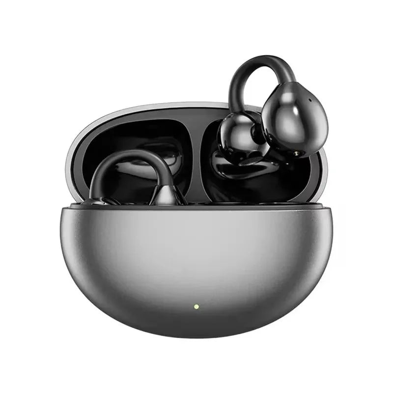 Wireless Earbuds – Bluetooth 5.4 Ear Clip Headset with ENC Mic, Noise Cancelling