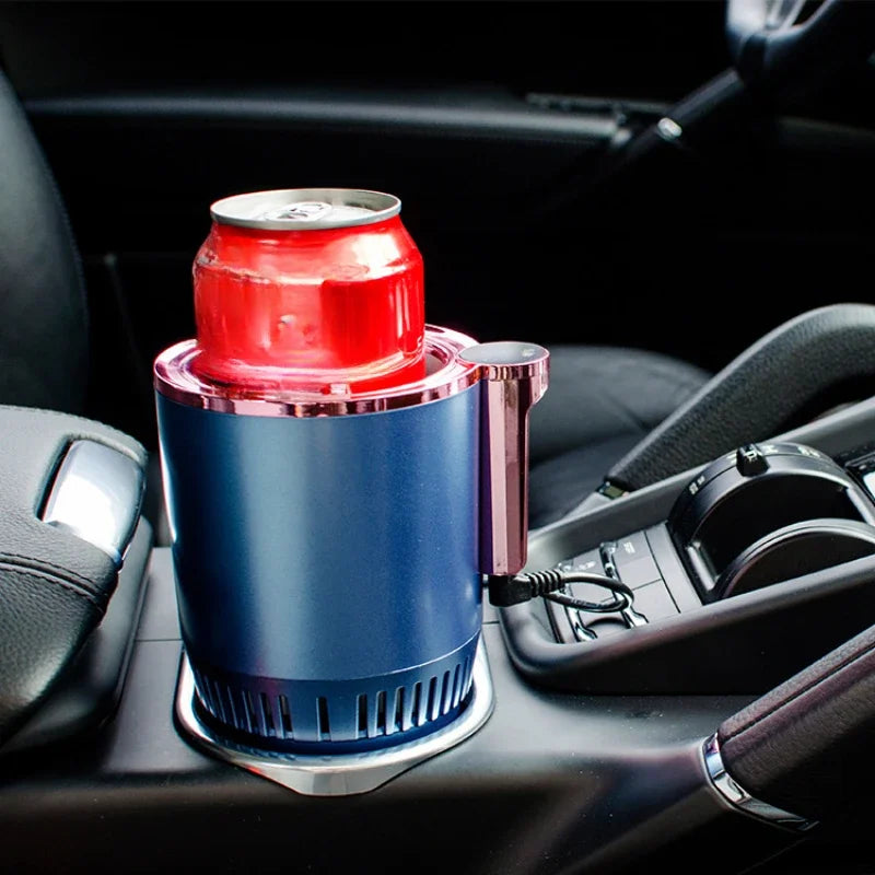 Smart 2-in-1 Car Hot & Cold Cup Holder – Fast Heating & Cooling Drink Warmer/Chiller with Touch Screen Control
